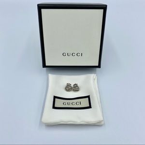 Gucci Silver Interlocking G earrings